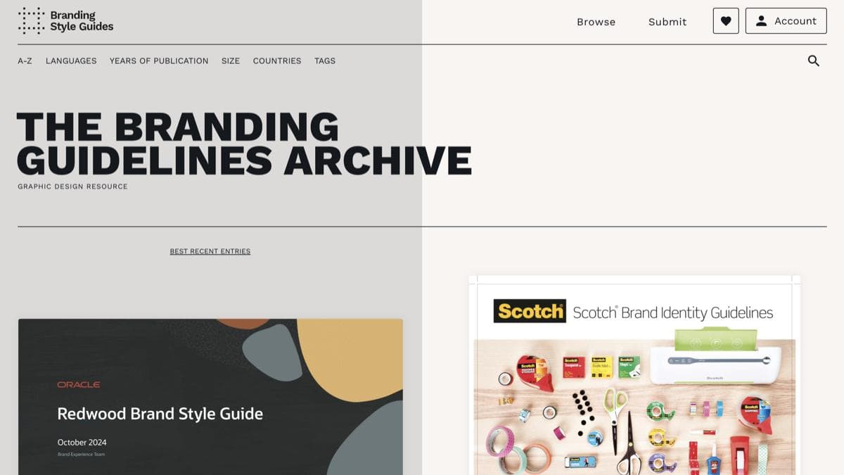 ブランドガイドラインを学ぶなら「Branding Style Guides」